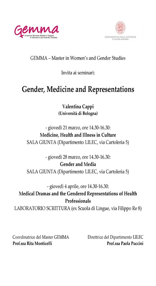 Gender, Medicine and Representations
