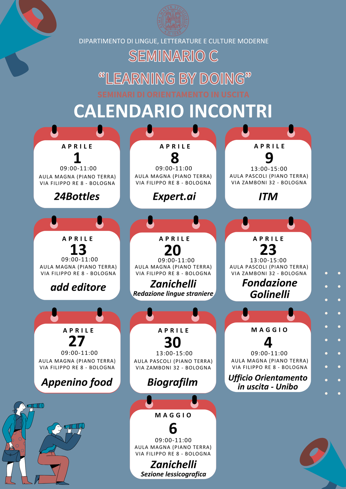 Learning by doing: calendario iniziative
